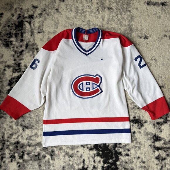 Vintage 80s Montreal Canadians #26 NHL CCM Hockey Jersey - Picture 1 of 8